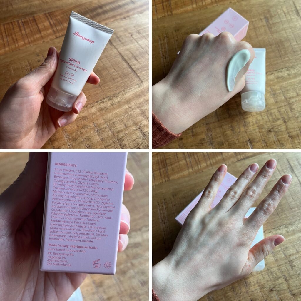 boozy shop SPF review