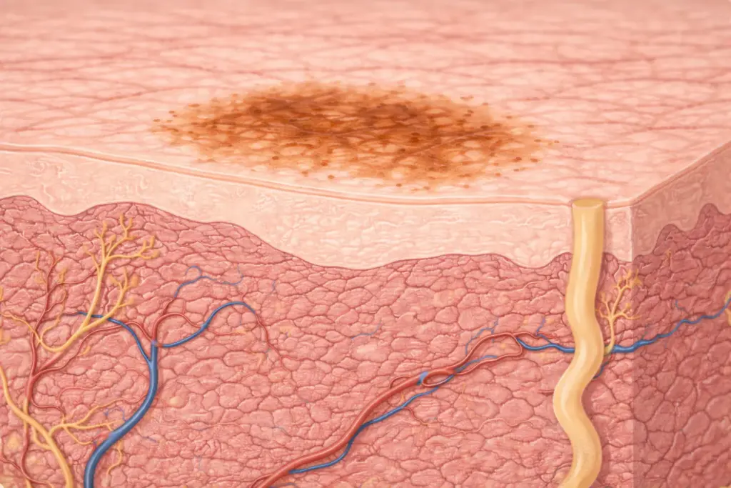 hoe ontstaat een pigmentvlek