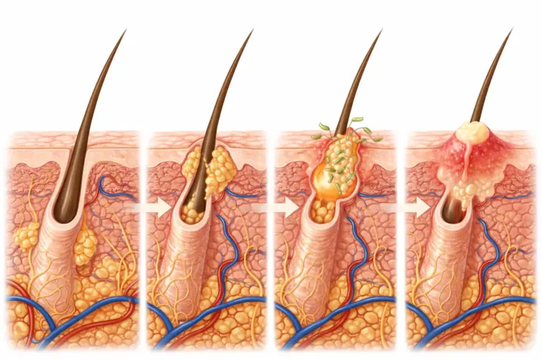 hoe ontstaat het puistje